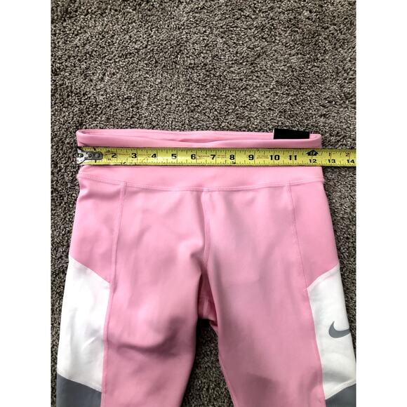 New Nike Tight Fit Dry Fit Girls Training Leggings Size S PInk - Picture 9 of 12